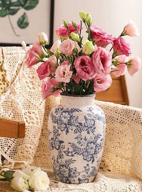 青花瓷花瓶陶瓷装饰摆件