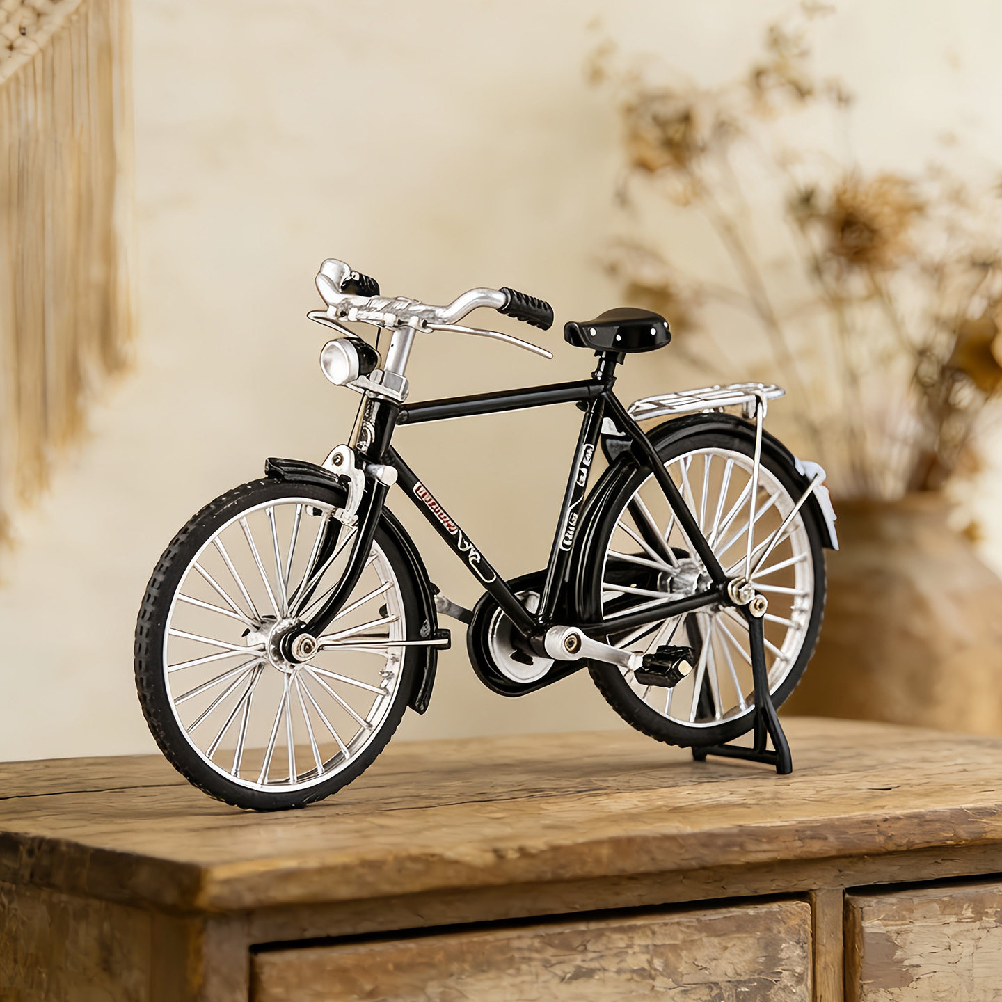 创意复古自行车小摆件家居客厅酒柜软装饰品轻奢高档电视柜高级感