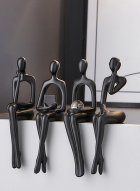 现代简约抽象人物摆件高级感小众