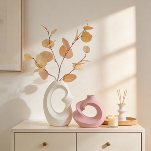 现代简约几何造型花瓶摆件客厅装饰品抽象艺术家居饰品