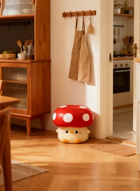 可爱蘑菇造型毛绒钥匙扣包挂件