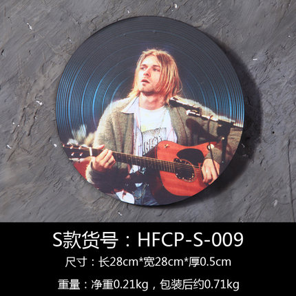 客厅墙面软装饰品复古黑胶唱片木板画壁挂创意酒吧墙挂墙饰小挂件