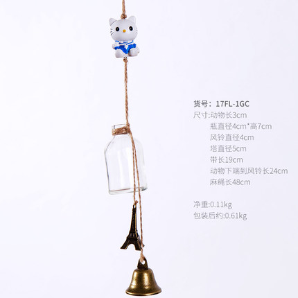 创意个性田园小鸟风铃挂饰女生卧室门饰窗户阳台装饰品儿童房挂件