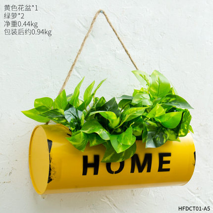 美式复古仿真植物壁挂花盆墙上挂件墙壁装饰品咖啡厅餐厅墙面墙饰