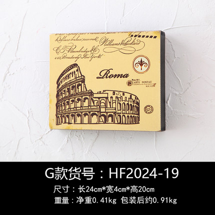 美式复古创意咖啡厅奶茶店墙面沙发背景墙木板画壁饰墙挂立体壁挂