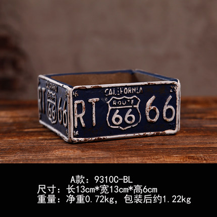 loft工业风水泥花盆创意家居复古桌面小摆件酒吧咖啡馆摆设装饰品