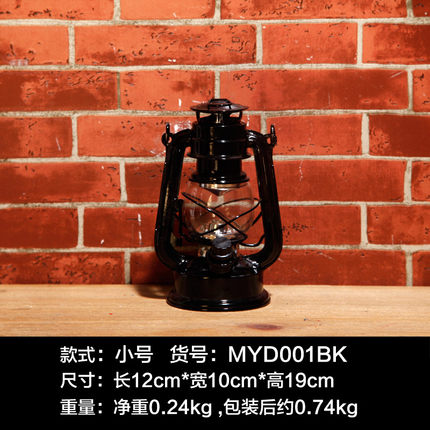 美式复古LED煤油灯摆件创意家居软装饰品酒吧咖啡厅摆设橱窗道具