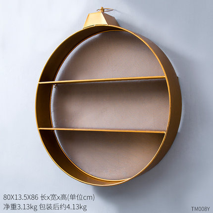 创意个性工业风壁挂装饰柜客厅家居墙面装饰品铁艺置物架大挂件