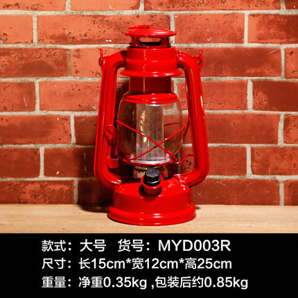 美式复古LED煤油灯摆件创意家居软装饰品酒吧咖啡厅摆设橱窗道具