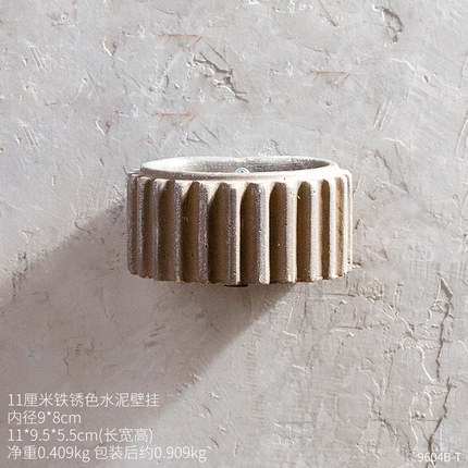 复古工业风墙上齿轮壁挂花盆奶茶店餐厅墙面装饰品服装店墙壁挂件