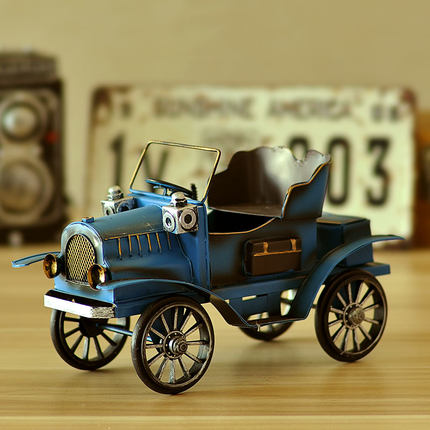 创意复古美式老爷车汽车模型酒柜装饰品摆件家居客厅柜房间小摆设