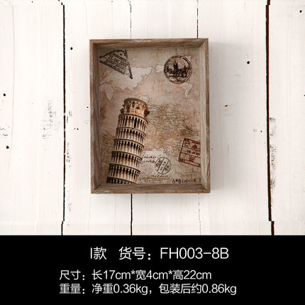 创意北欧7寸8寸相片框架客厅餐厅桌面茶几摆件个性复古纪念小摆设