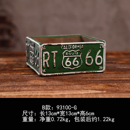 loft工业风水泥花盆创意家居复古桌面小摆件酒吧咖啡馆摆设装饰品