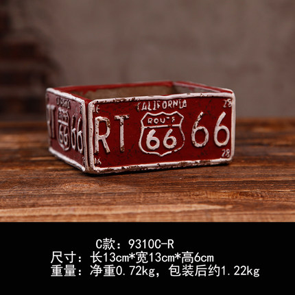 loft工业风水泥花盆创意家居复古桌面小摆件酒吧咖啡馆摆设装饰品