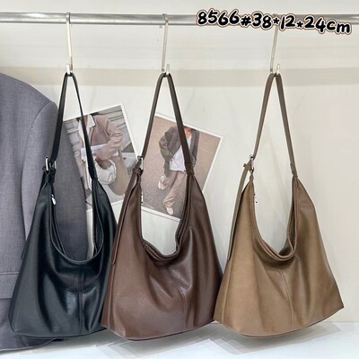 Hh1982新款时尚百搭单肩斜挎包高级感大容量腋下包女包8566子母包