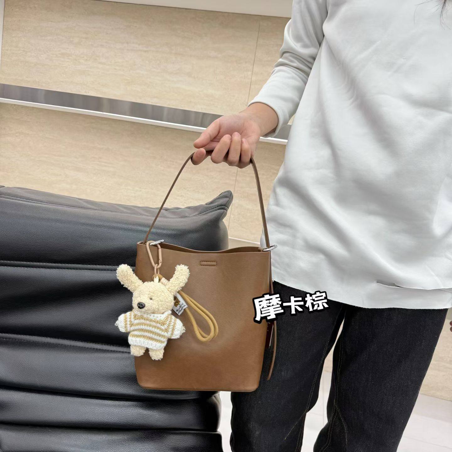 手提水桶包女2025新款潮时尚百搭单肩斜挎原创女士包美乐提0096,箱包皮具/热销女包/男包,通用款女包,淘宝优惠券,粉丝福利购,淘宝优惠卷