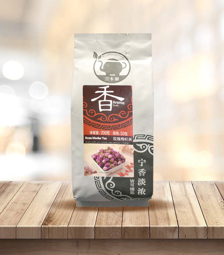 HKCG茶包兰卡象玫瑰枸杞茶包原料花茶袋泡茶奶茶4g*50包