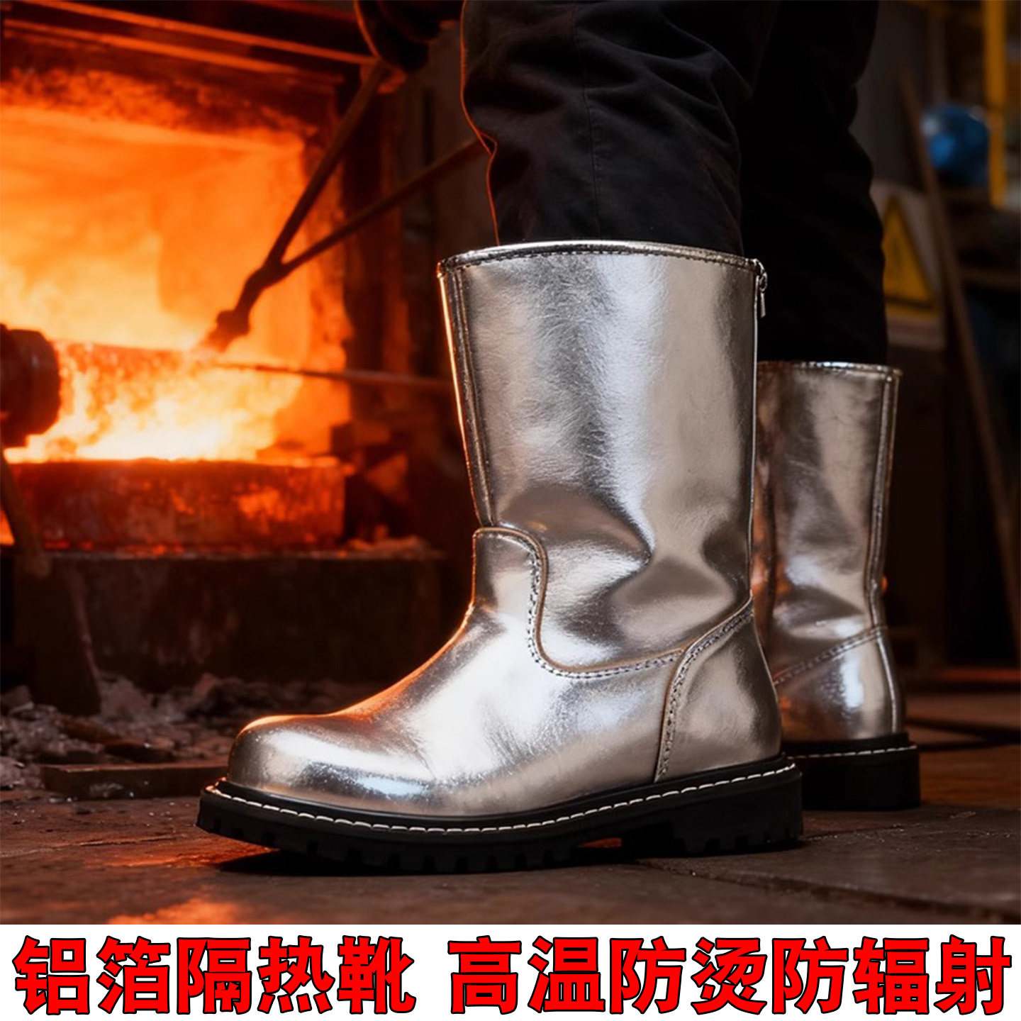 耐高温铝箔隔热靴反射热