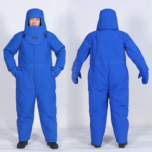 长款耐低温防护服LNG加气站液氮氧液化天然气防冻冷库防寒服连体
