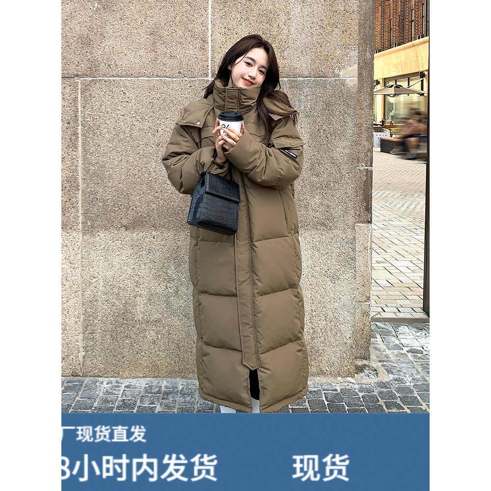 卡其色超长及踝羽绒服女长款2025冬新款韩版宽松加厚90白鸭绒外套,模玩/动漫/周边/娃圈三坑/桌游,Cosplay女装/cos女装,淘宝优惠券,粉丝福利购,淘宝优惠卷