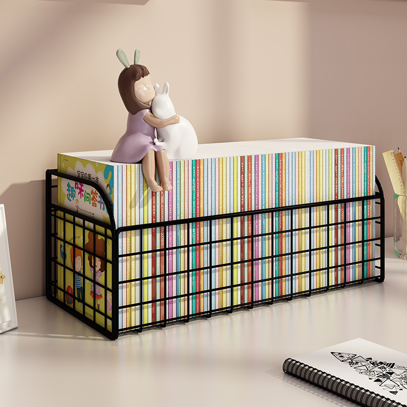 儿童绘本收纳盒书籍书本学生整理神器牛津树书架书桌桌面置物架柜