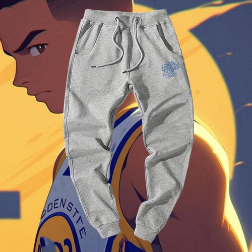 勇士队圣诞大战周边篮球运动库里男女情侣可定制休闲裤运动裤长裤 - 封面