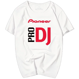 Pro PIONEER先锋DJ夜店打碟男女个性纯棉短袖T恤情侣潮流休闲衣服