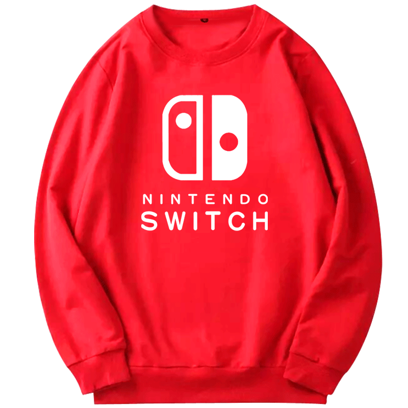 任天堂上衣男女学生switch主机掌机游戏秋冬情侣外套加绒圆领卫衣