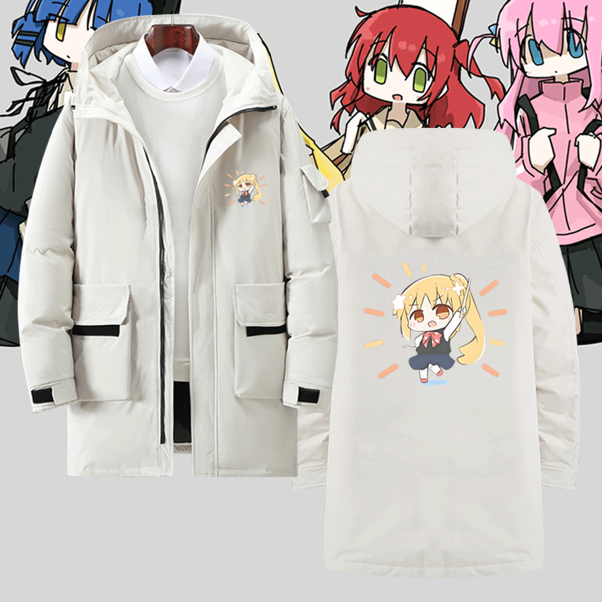 孤独摇滚动漫山田凉波奇酱羽绒服
