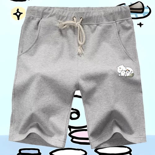 自嘲熊联名chiikawa吉伊卡哇短裤