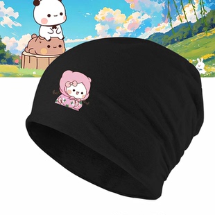 一二和布布动漫周边情侣可定制头巾帽包头帽卡通印花卡通可爱男女