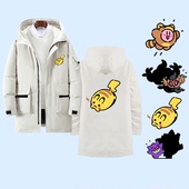 神奇宝贝耿鬼皮卡丘联名星之卡比周边男女秋冬百搭潮中长款 羽绒服