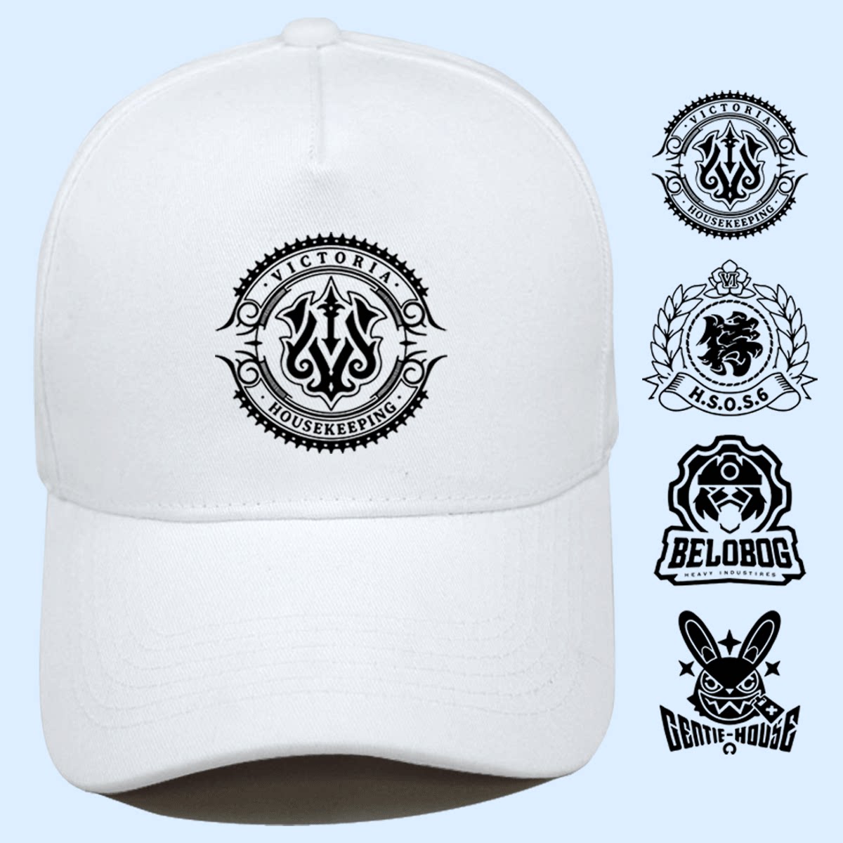 绝区零阵营维多利亚家政白祇重工狡兔屋男女定制遮阳鸭舌棒球帽子