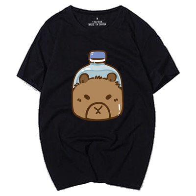 卡皮巴拉可爱水豚君纯棉短袖