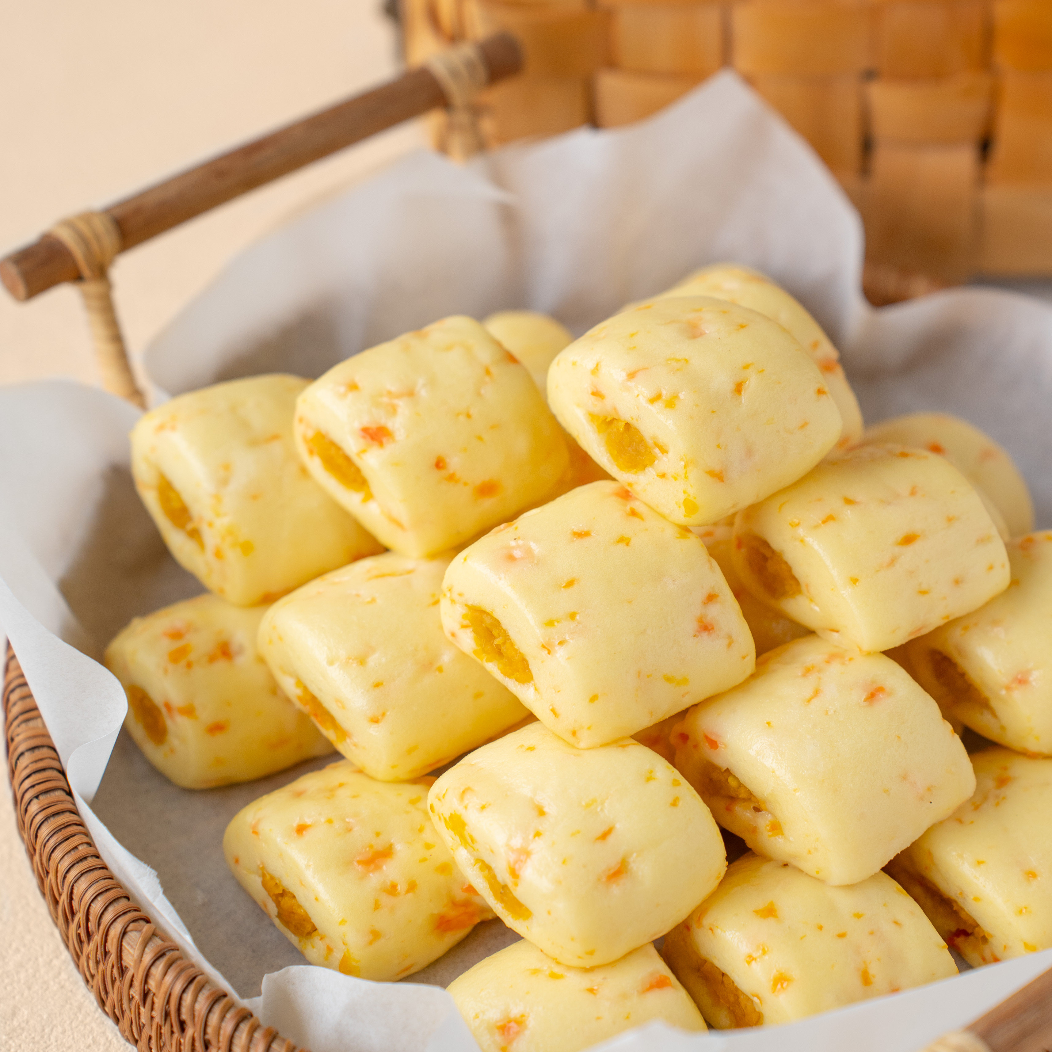 福馒多胡萝卜蜜薯夹心小馒头双色粗粮养生馒头天然果蔬营养早餐包