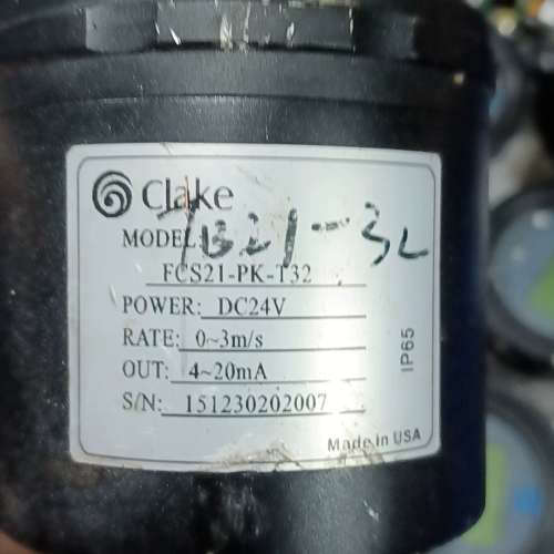 Clake变送器FCS21-PK-T32，DC24V供电，0[议]