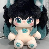 正版 鬼灭之刃薄荷糖心时透无一郎霞柱棉花娃娃20cm周边公仔礼品