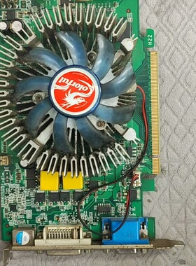 议价七彩虹9600GT显卡，512M大显存，支持VGA+DVI+