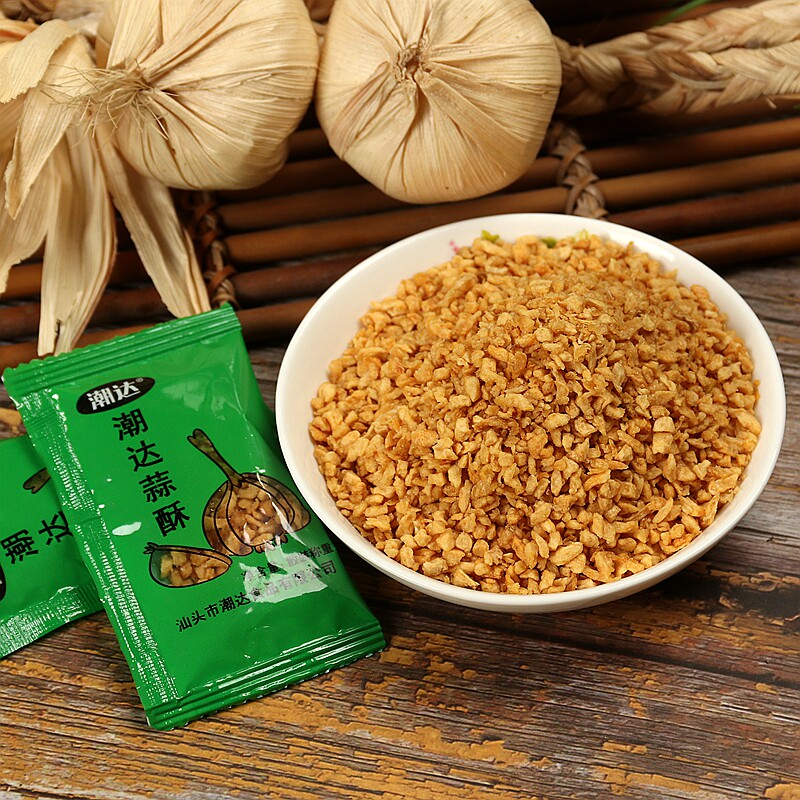 潮汕大蒜酥蒜蓉酥油炸蒜干腌面餐厅酒店厨房砂锅粥调料品炸蒜头酥