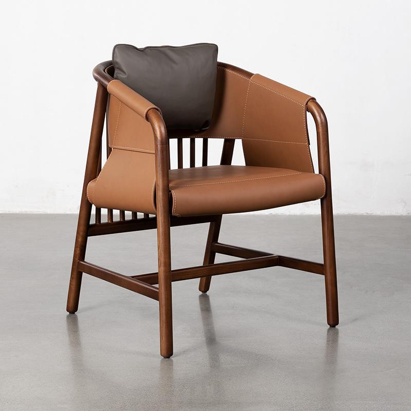 盛驰家居简约实木靠背椅