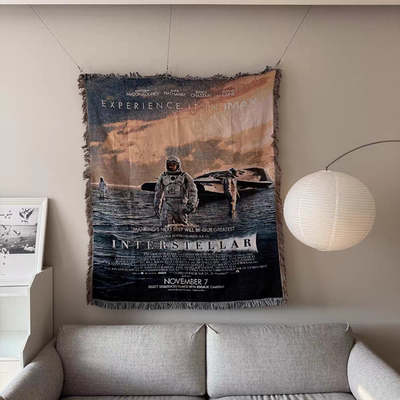 星际穿越 Interstellar(2014)科幻诺兰电影挂毯装饰布置沙发毯子