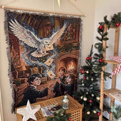 哈利波特Harry Potter挂毯装 饰毯子沙发毯床头毯挂毯子沙发毯子