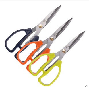 得力6039剪刀 得力大号裁剪刀厨房 锋利剪刀 办公剪刀家用0603