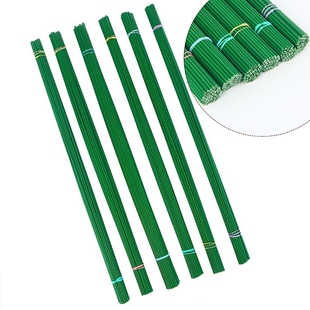 绿花杆绿铁丝鲜花包装材料花配件花杆模型DIY手工丝网玫瑰绿胶带