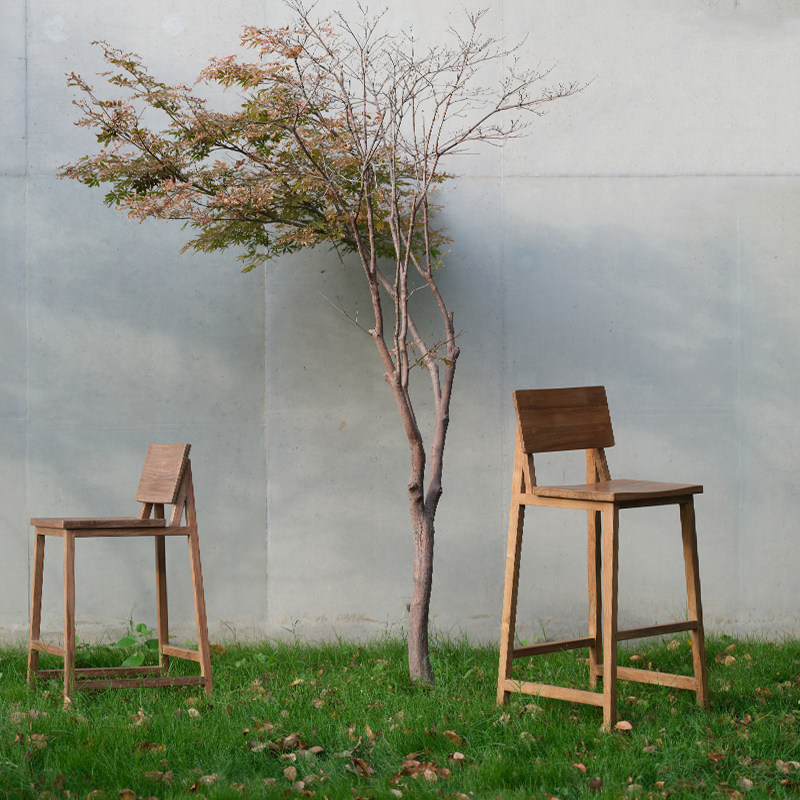 进口柚木家具纯实木吧台椅高脚凳中岛椅中古复古,住宅家具,家用高脚椅,淘宝优惠券,粉丝福利购,淘宝优惠卷