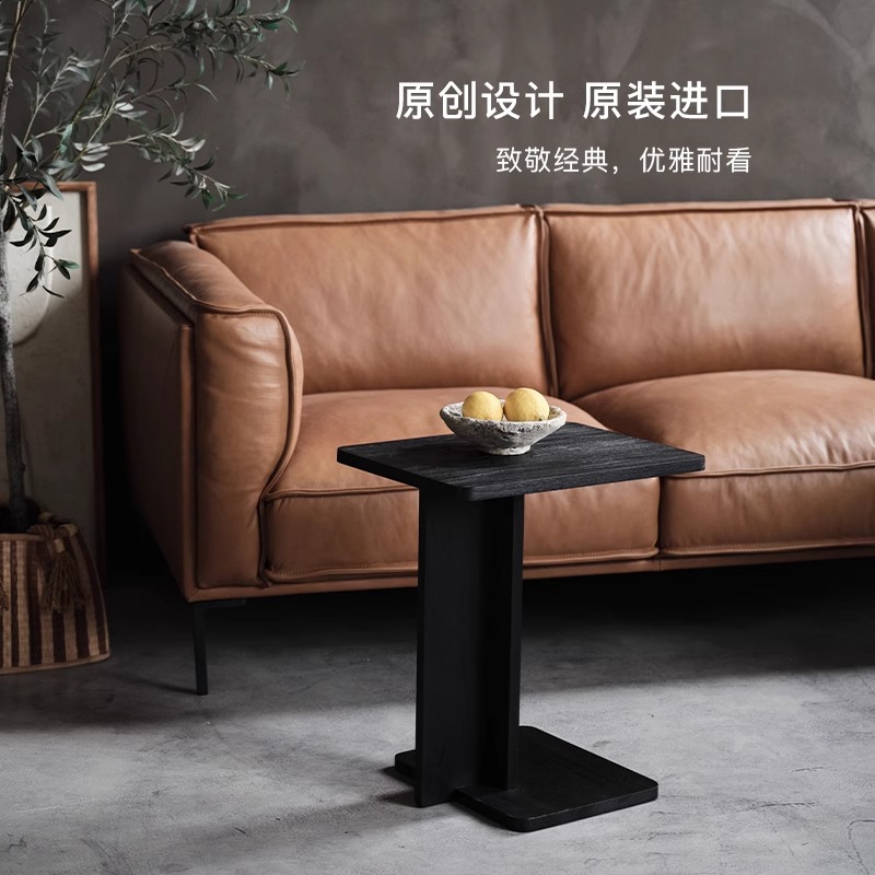 进口柚木家具纯实木客厅沙发旁小茶几边几边桌咖啡