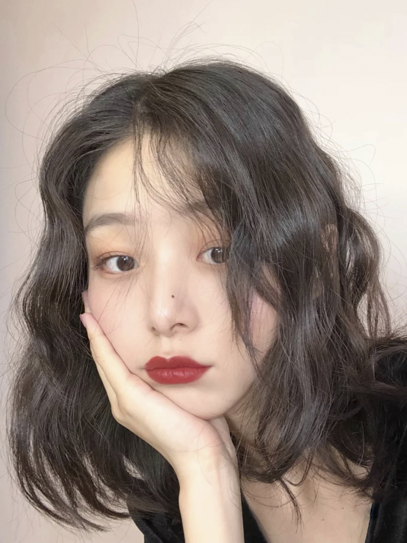 假发女中分无刘海大波浪披肩卷短发蓬松自然修脸逼真