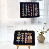 宠物发夹收纳板小香风发夹板狗狗发夹青蛙夹收纳展示架手工手作