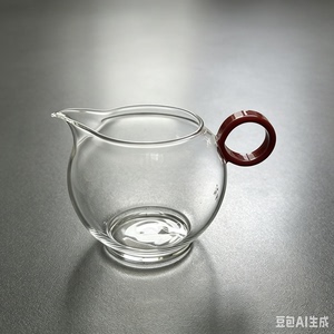 高硼硅玻璃耐热透明公道杯