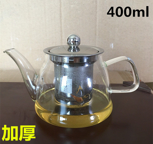 耐热玻璃普洱功夫不锈钢加厚茶壶